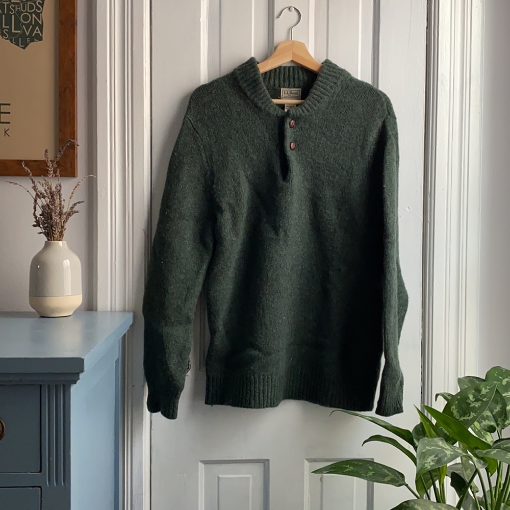 Men's L.L.Bean Classic Ragg Wool Sweater, Henley